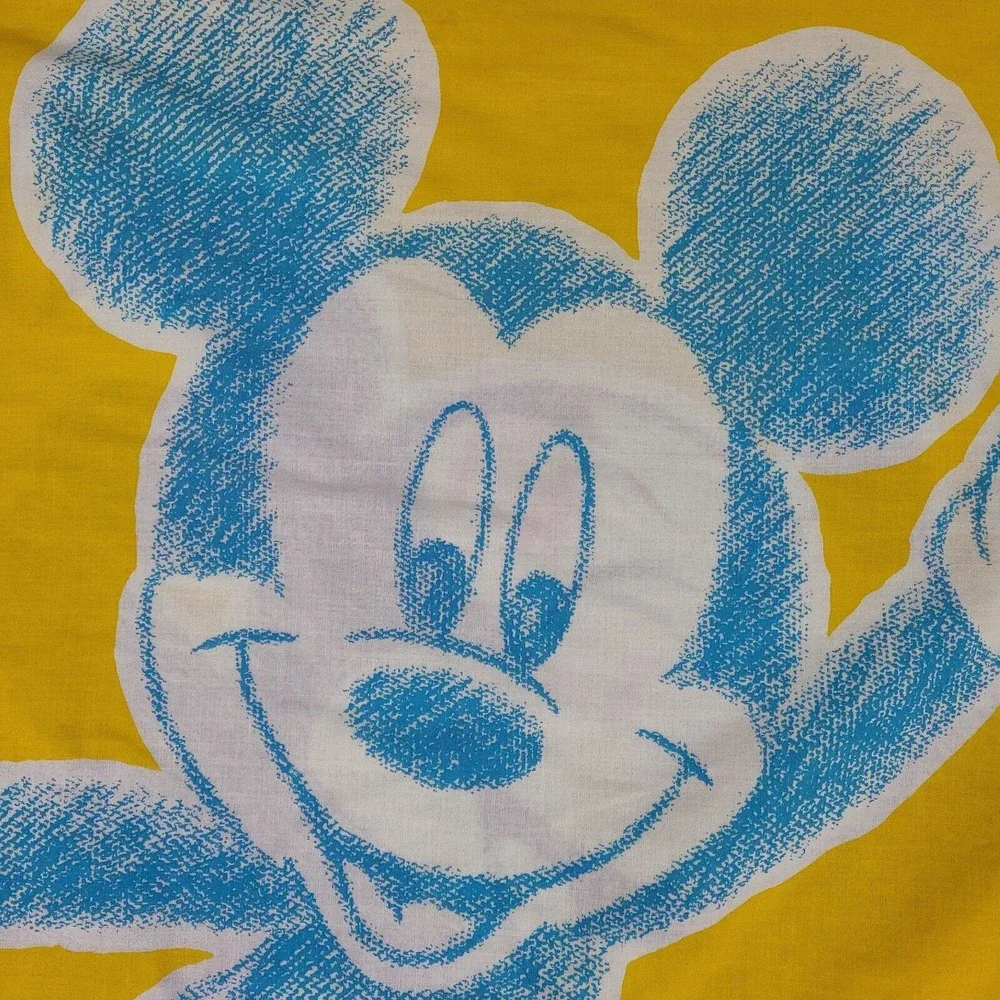 Vintage Disney Mickey‎ Mouse Pillowcase Multicolor Made In USA